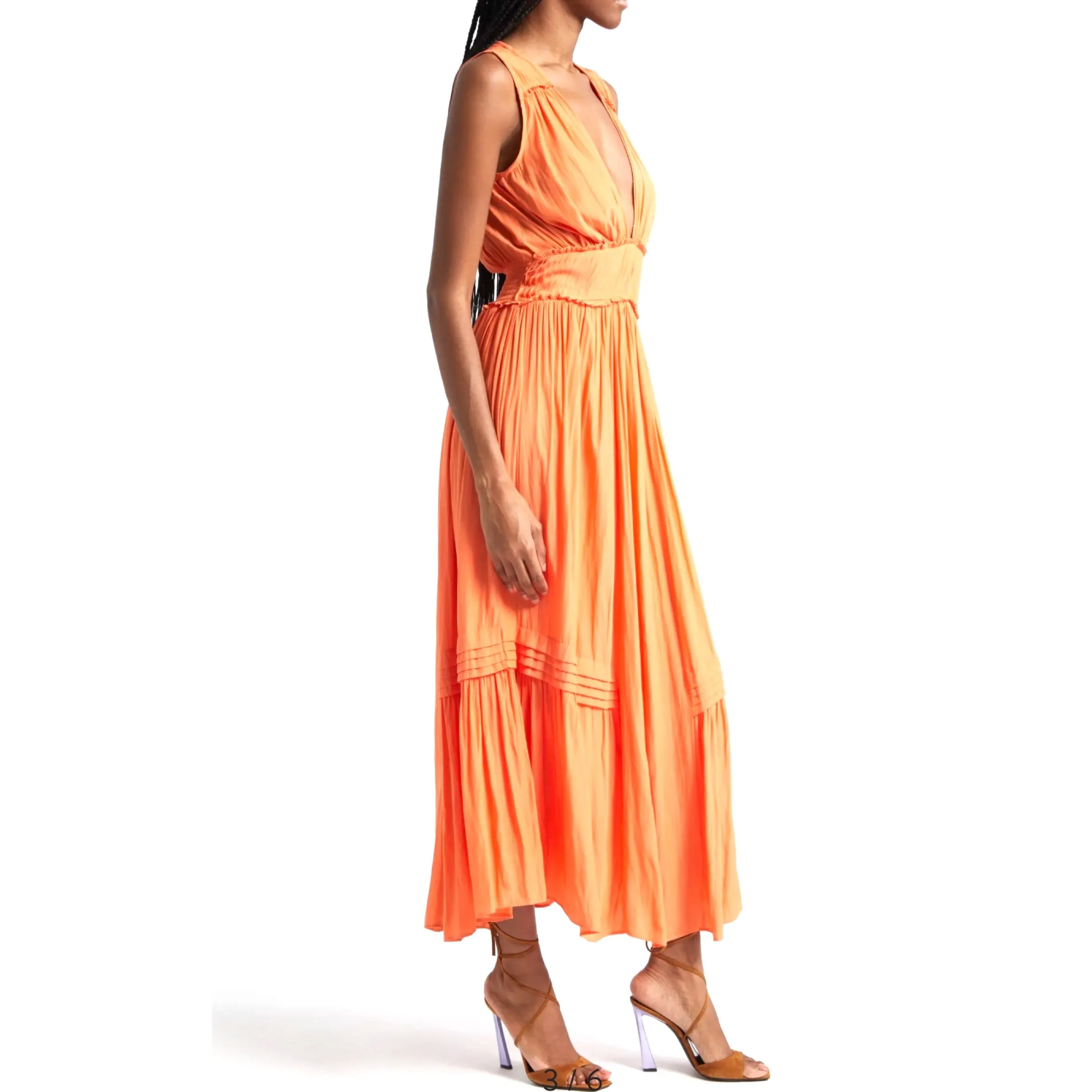 Deirdre Dress Tropical Orange