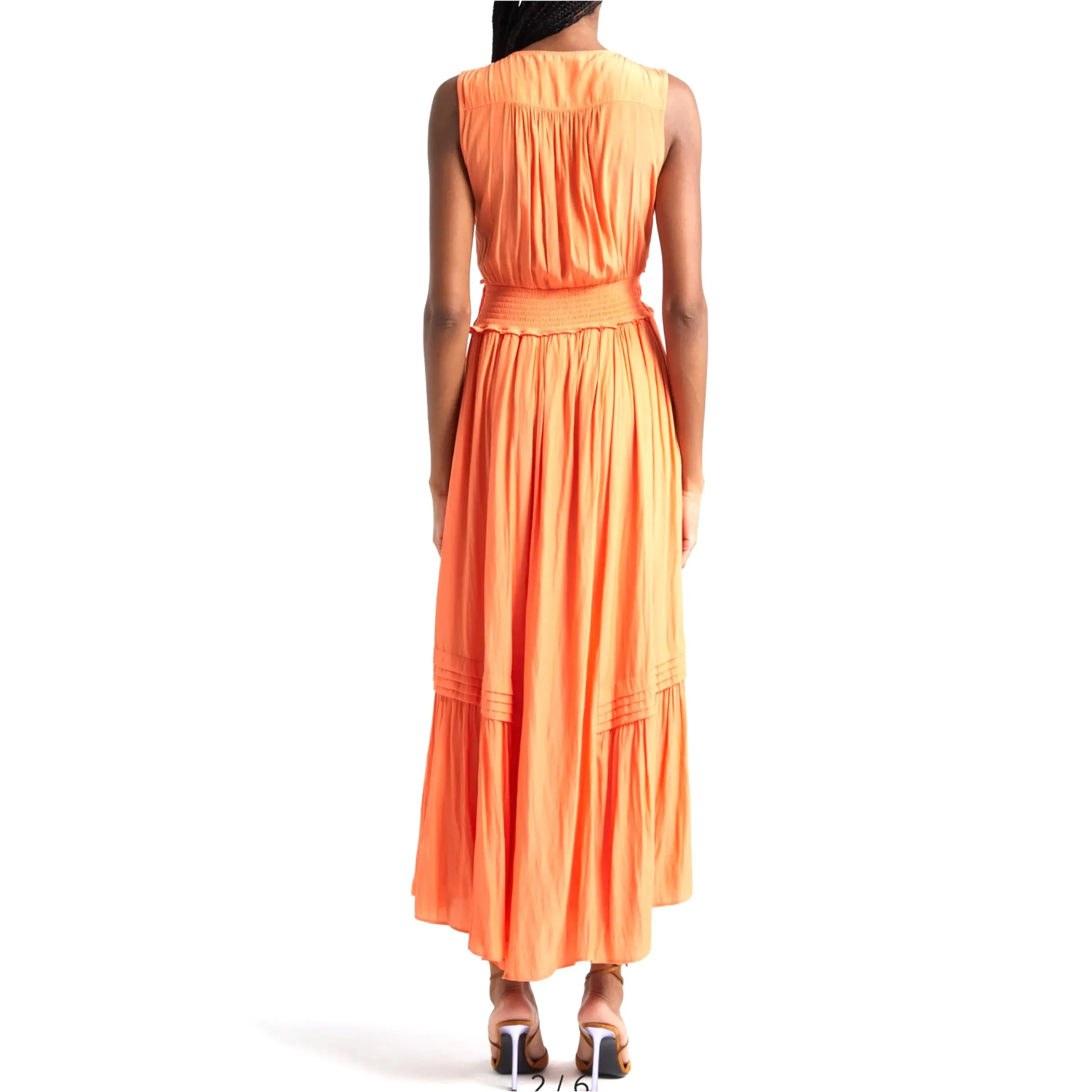 Deirdre Dress Tropical Orange