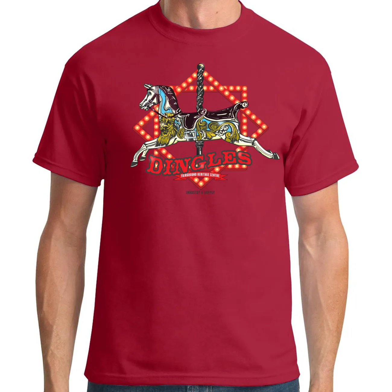 DINGLES FAIRGROUND CAROUSEL T-SHIRT