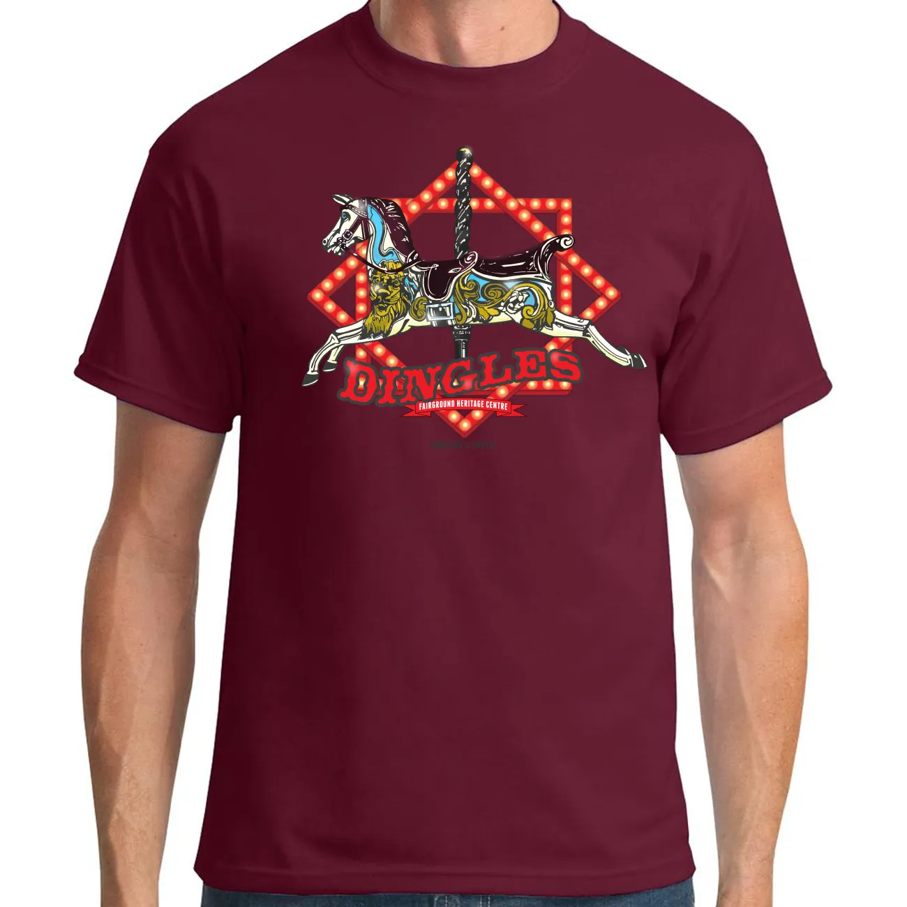 DINGLES FAIRGROUND CAROUSEL T-SHIRT