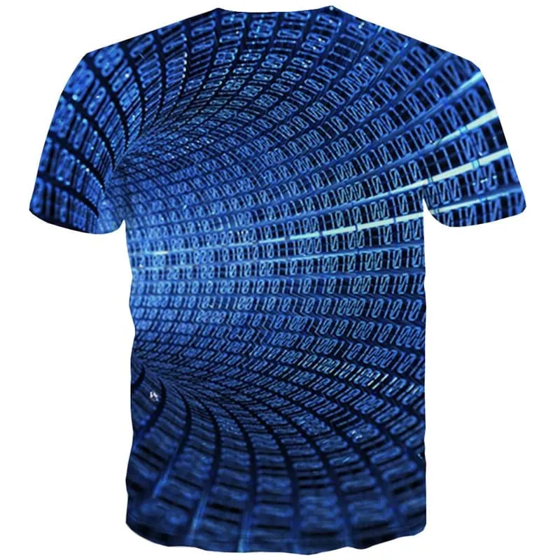 Dizziness T shirts Men Digital Tshirts Novelty Psychedelic Tshirt Printed Abstract T shirts Funny