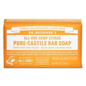 Dr Bronner's Castile Bar Soap - Citrus (140g)