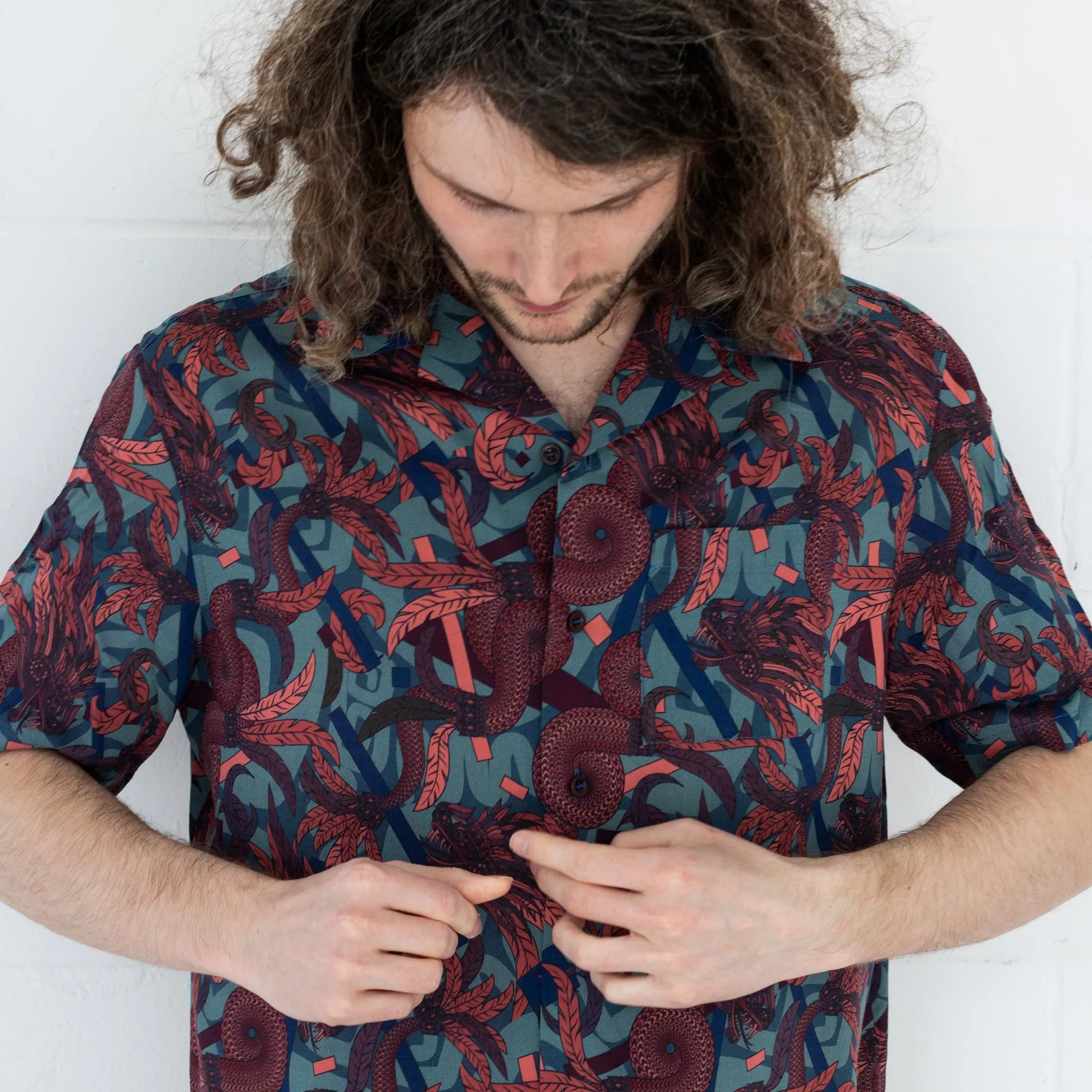 Dragon Shirt – Burgundy