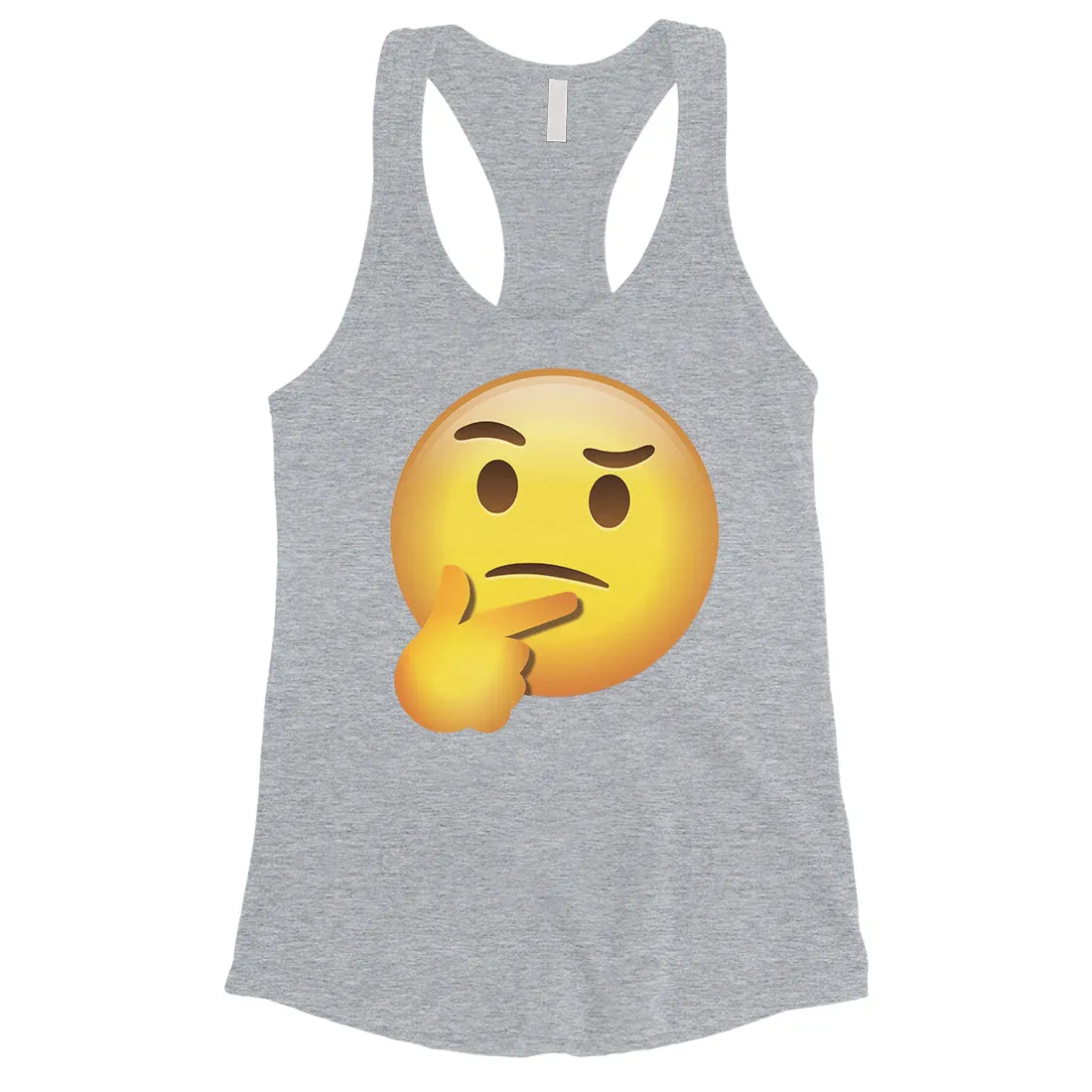 Emoji-Thinking Womens Charming Playful Halloween Costume Tank Top