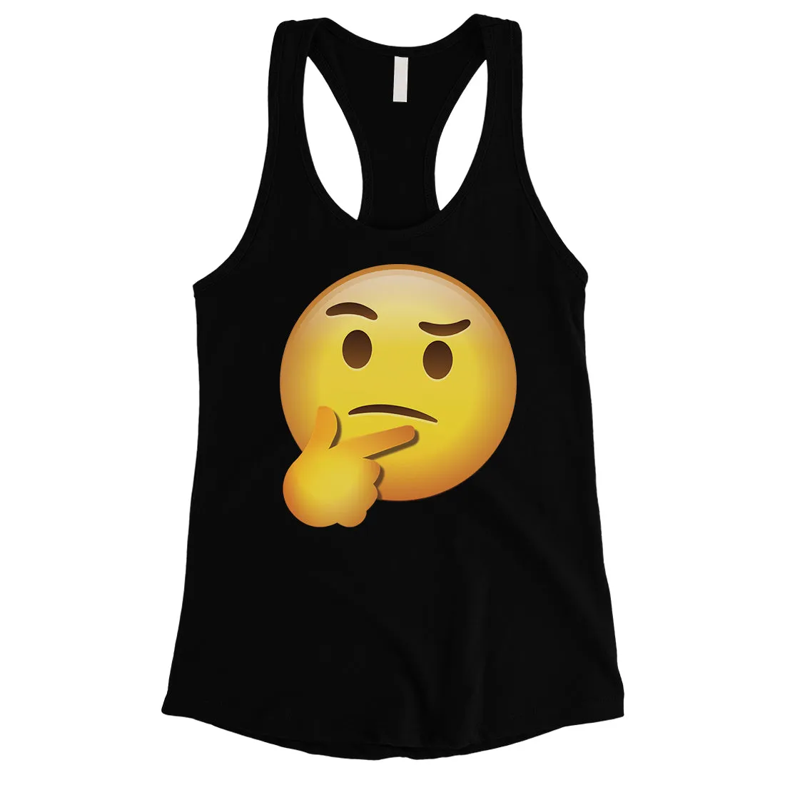 Emoji-Thinking Womens Charming Playful Halloween Costume Tank Top