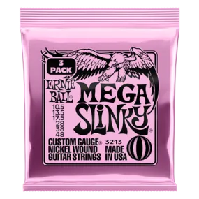 Ernie Ball Mega Slinky 10.5-48 (3 Set Pack)