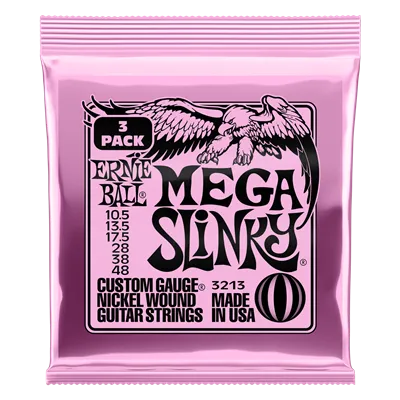 Ernie Ball Mega Slinky 10.5-48 (3 Set Pack)