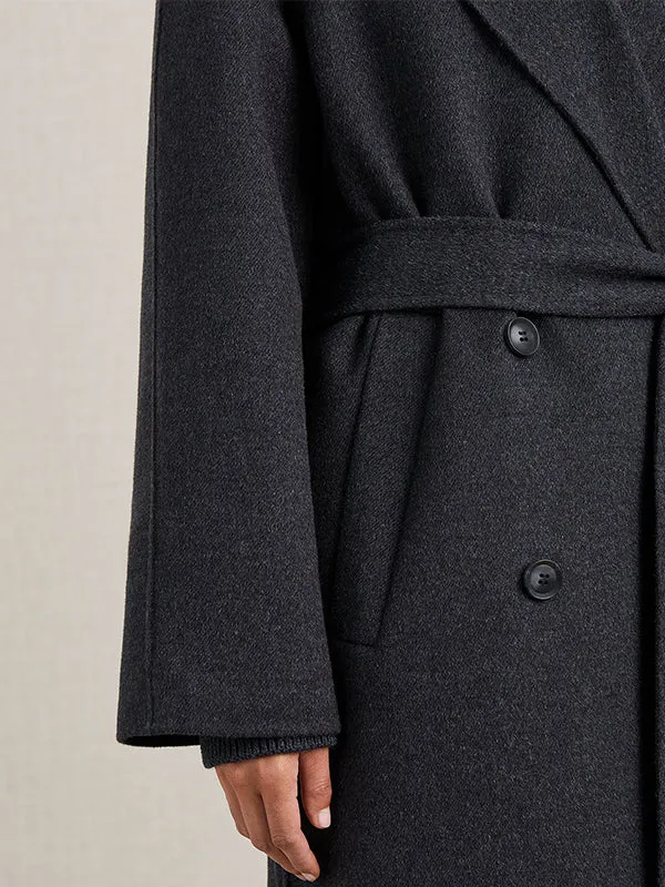 Evans Coat in Charcoal Melange