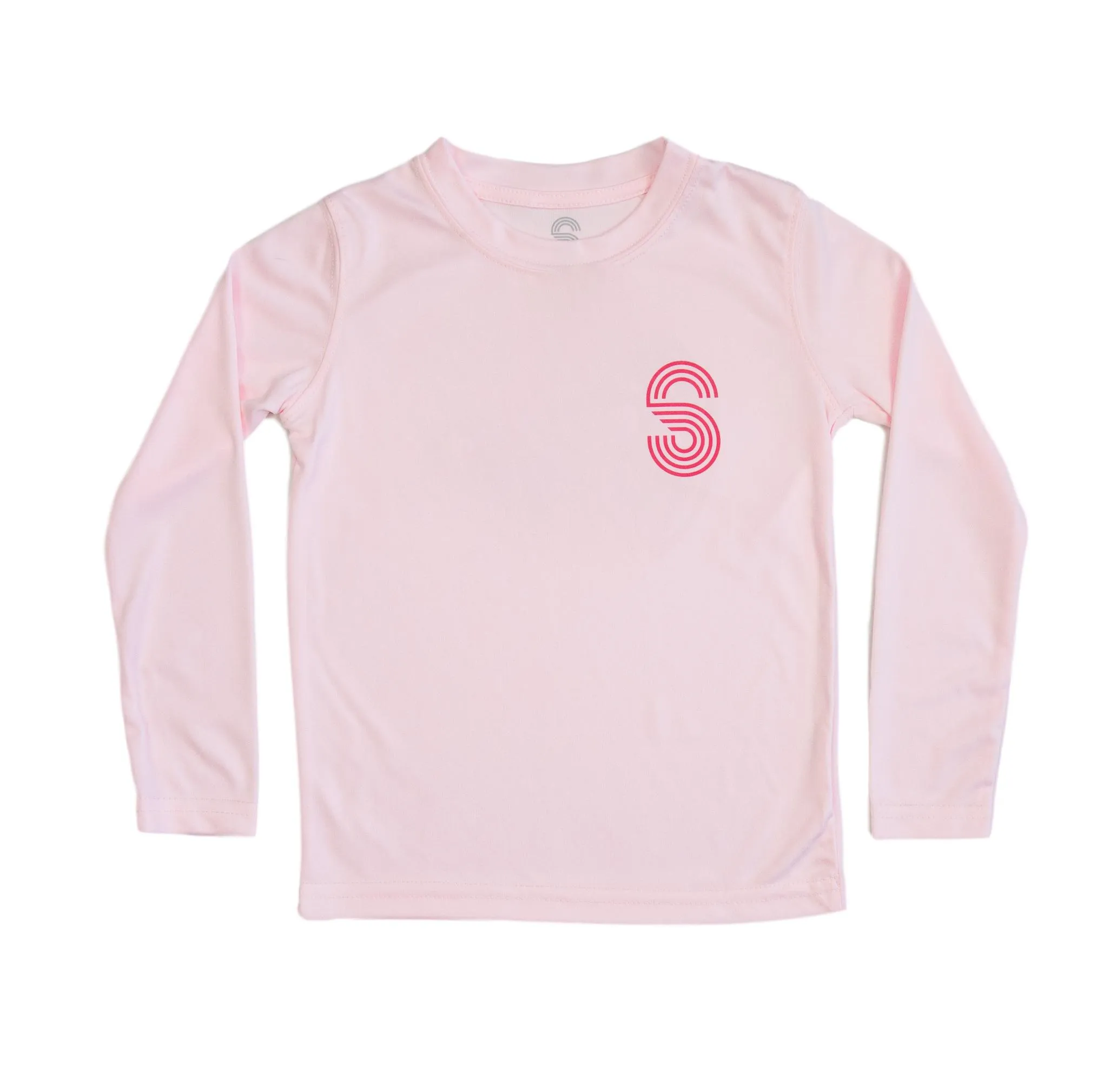 FLAMINGO BADGE TODDLER SOLAR SHIRT-PINK