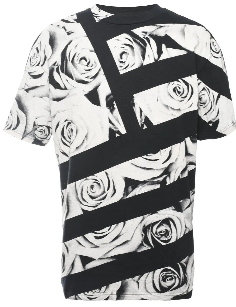 Floral Printed T-shirt - M