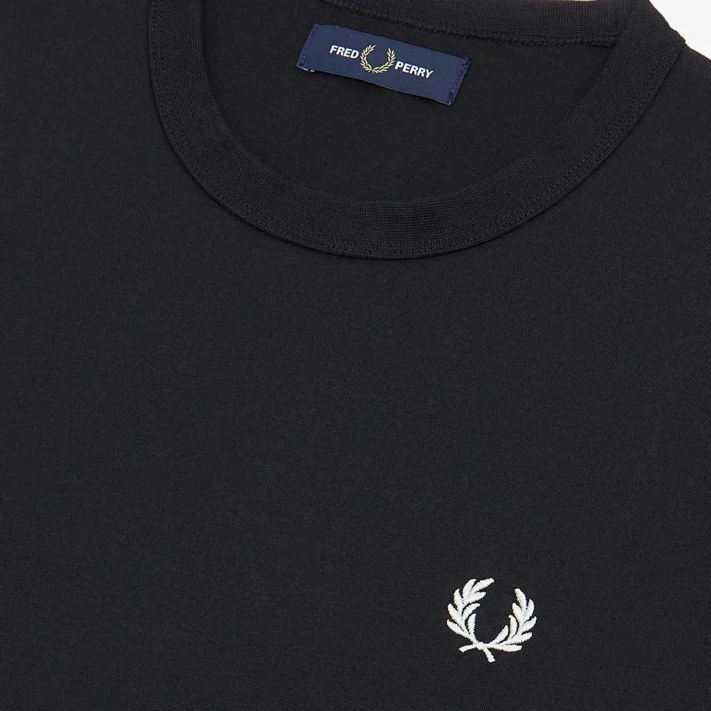 Fred Perry Taped Side T-Shirt - Black M7534