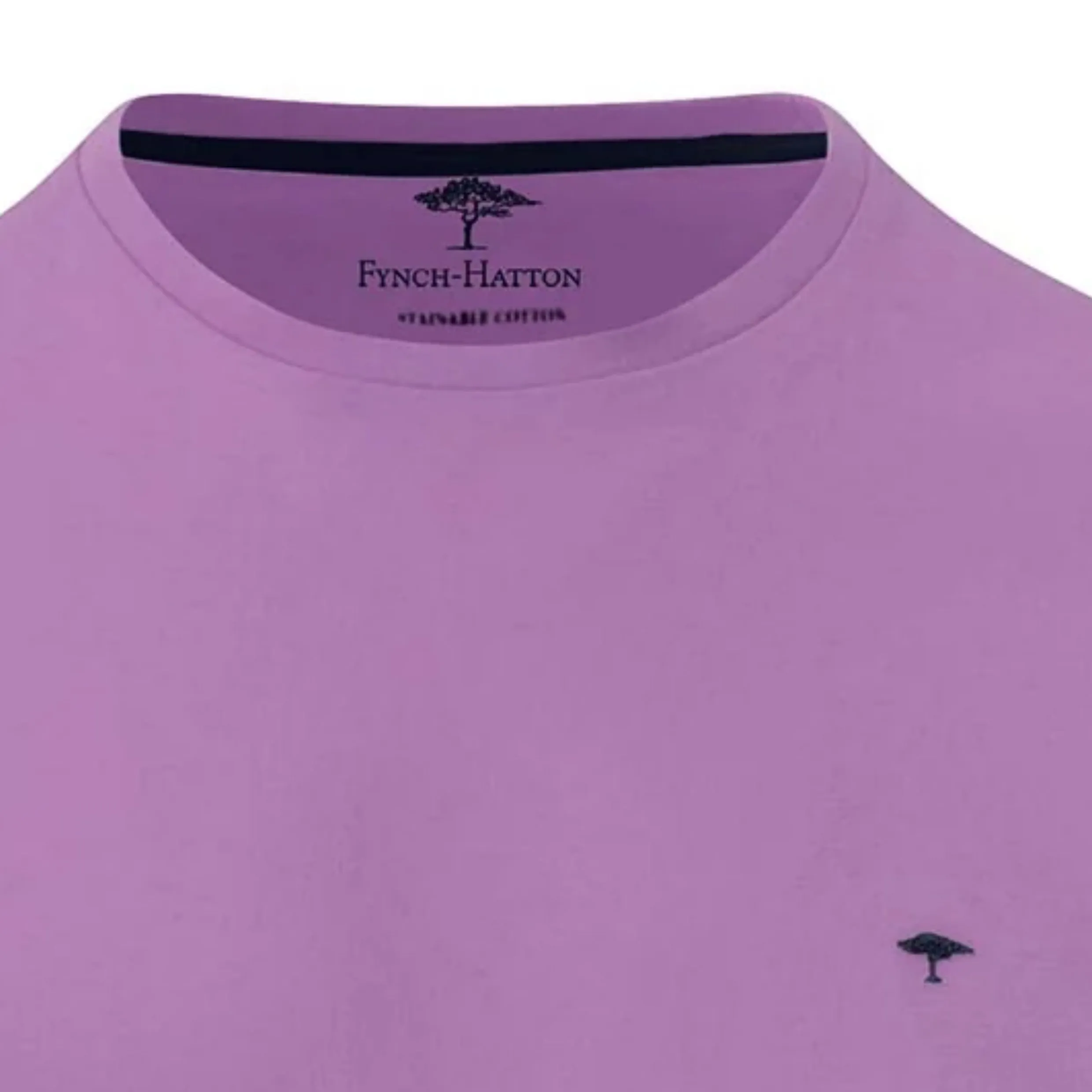 Fynch-Hatton Soft Pure Cotton T-shirt 14131500 Dusty Lavender