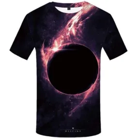 Galaxy Space T shirts Men Earth T-shirts Graphic Nebula Tshirts Cool Black T-shirts 3d Colorful T shirts Funny Short Sleeve