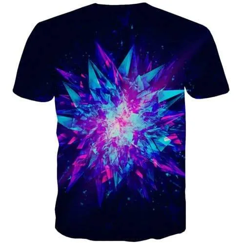 Galaxy T shirts Men Flower Tshirts Casual Psychedelic Shirt Print Black Tshirts Cool Harajuku T-shirts Graphic Short Sleeve