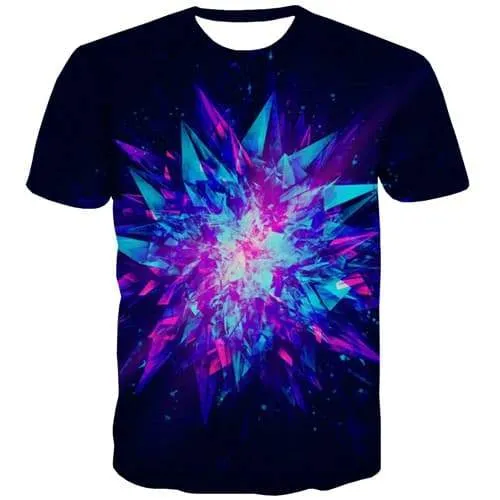 Galaxy T shirts Men Flower Tshirts Casual Psychedelic Shirt Print Black Tshirts Cool Harajuku T-shirts Graphic Short Sleeve