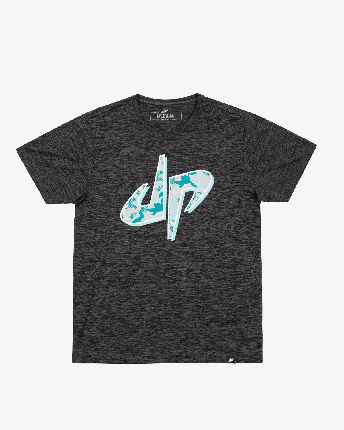 Geo Camo Performance Tee (Grey/Black Electric)