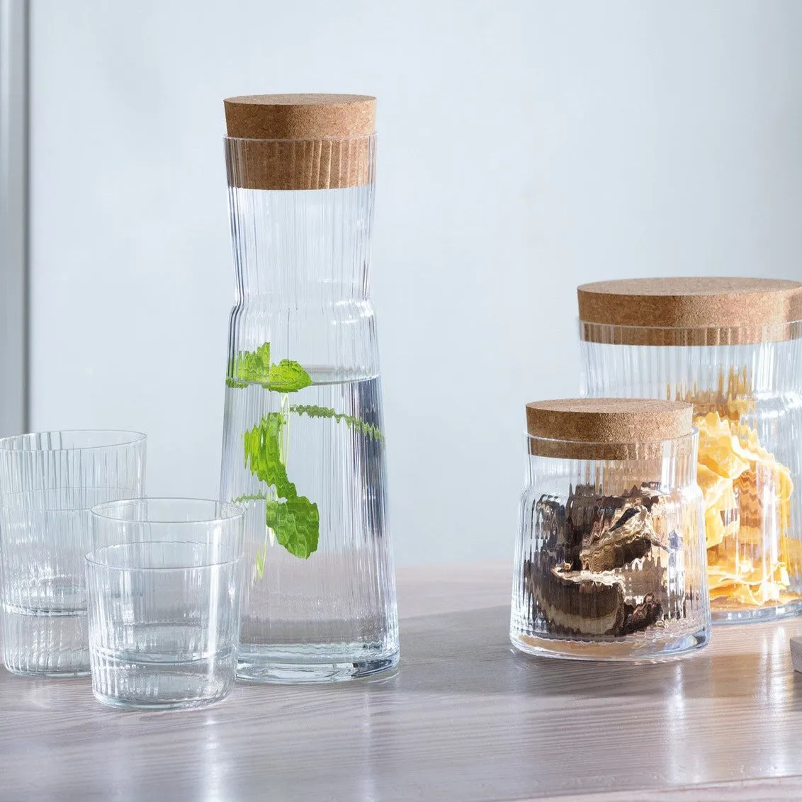 Gio Line Serving Carafe with Cork Stopper