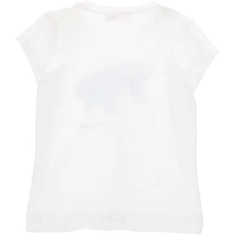 Girls White Fish T-Shirt