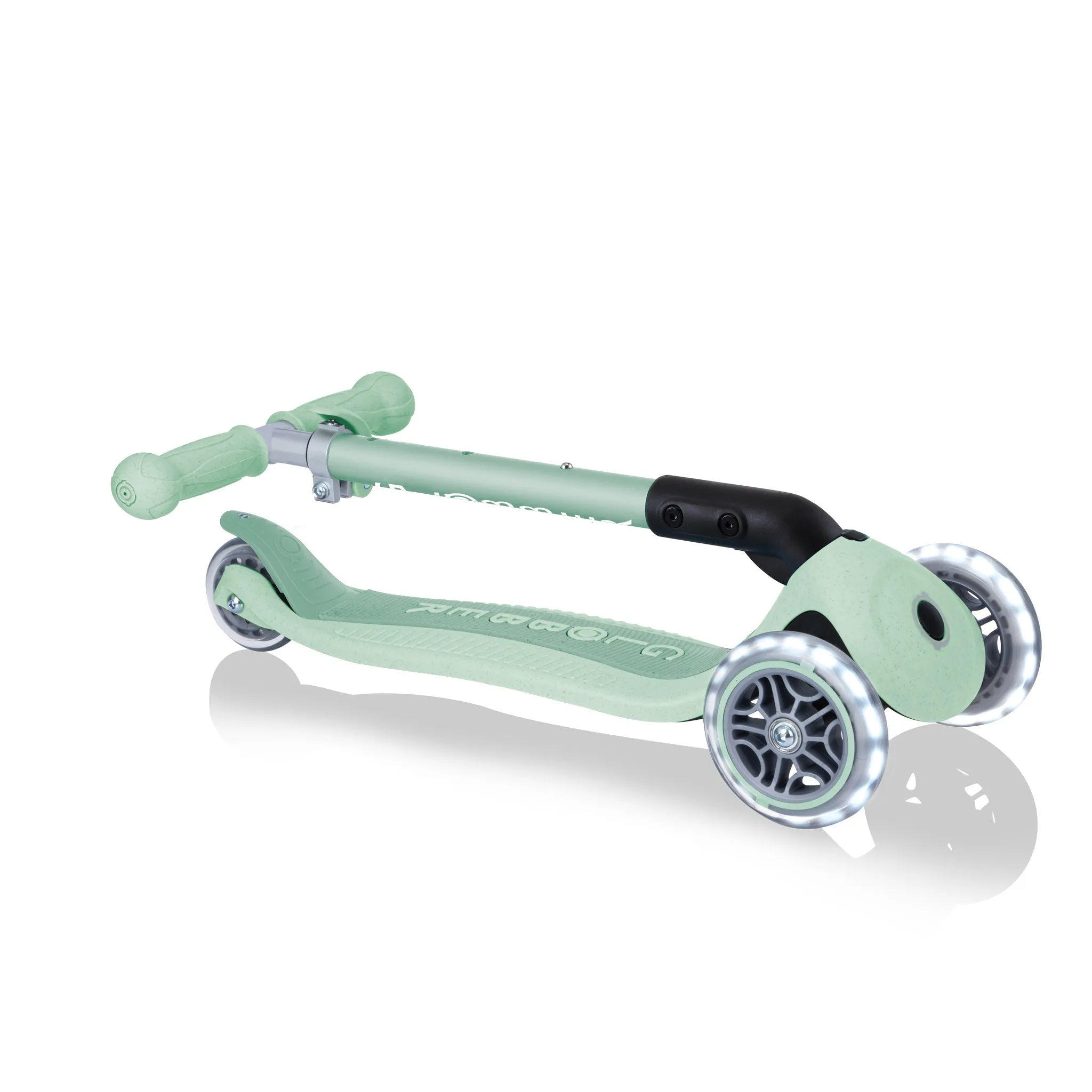 Globber Junior Ecologic Foldable Lights 3 Wheel Scooter