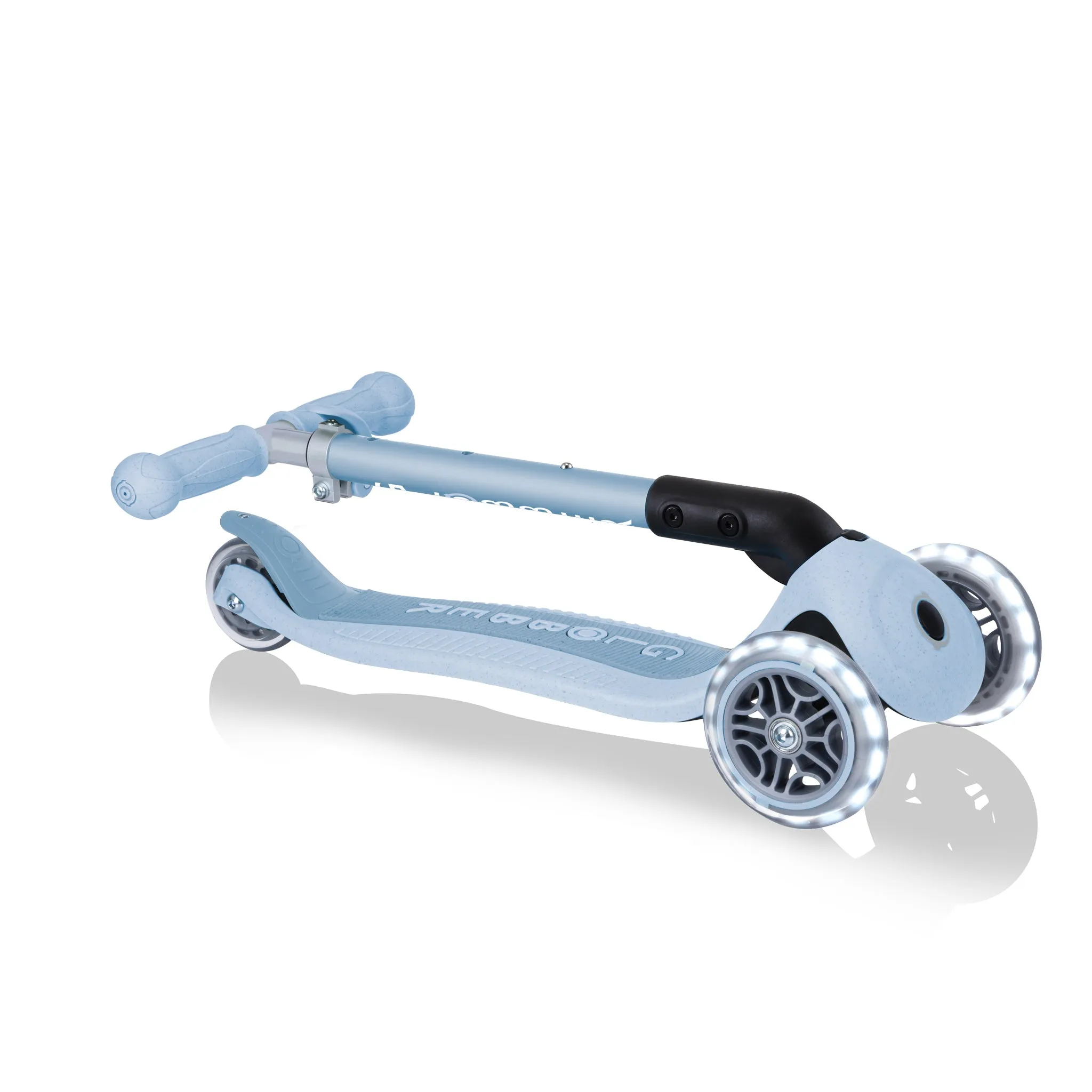 Globber Junior Ecologic Foldable Lights 3 Wheel Scooter