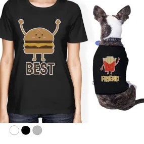 Hamburger And Fries Small Pet Owner Matching Gift Outfits For Her