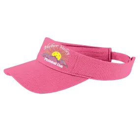 Heber Valley Pickleball Club | Pickleball Visors | Moisture Wicking 100% Polyester