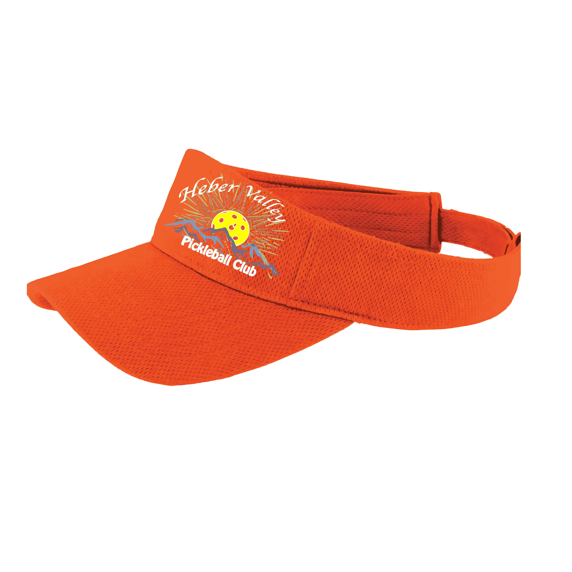 Heber Valley Pickleball Club | Pickleball Visors | Moisture Wicking 100% Polyester