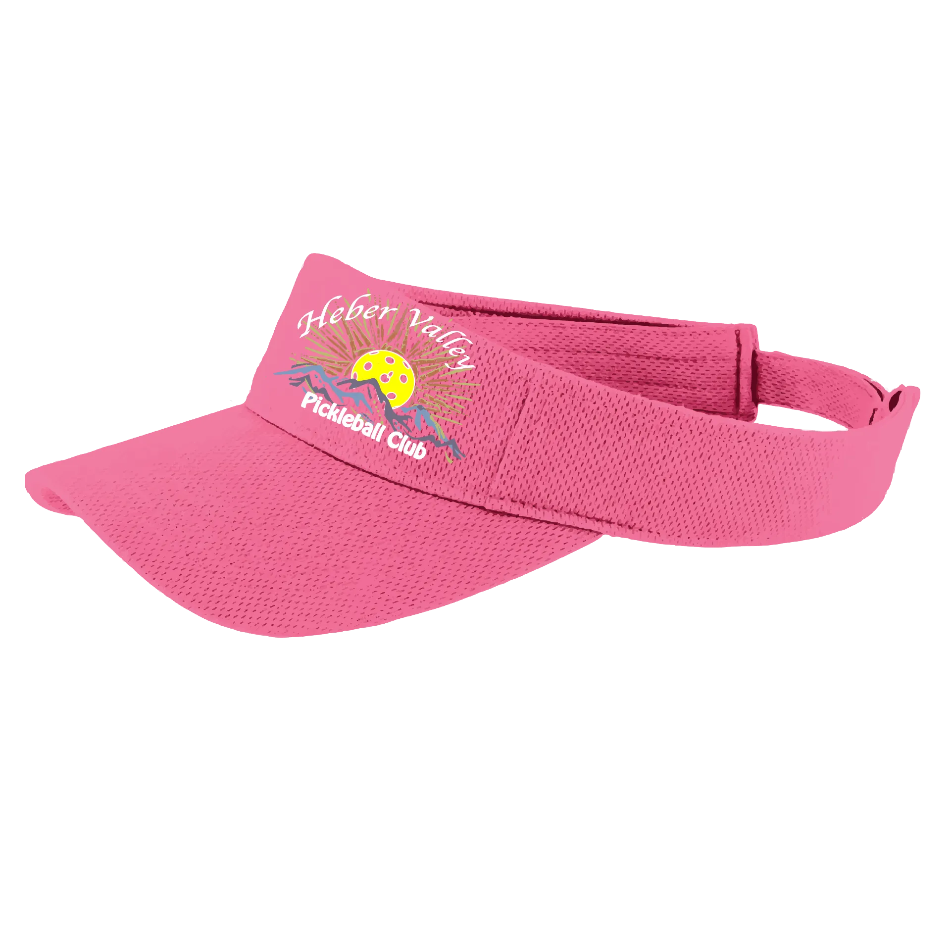 Heber Valley Pickleball Club | Pickleball Visors | Moisture Wicking 100% Polyester