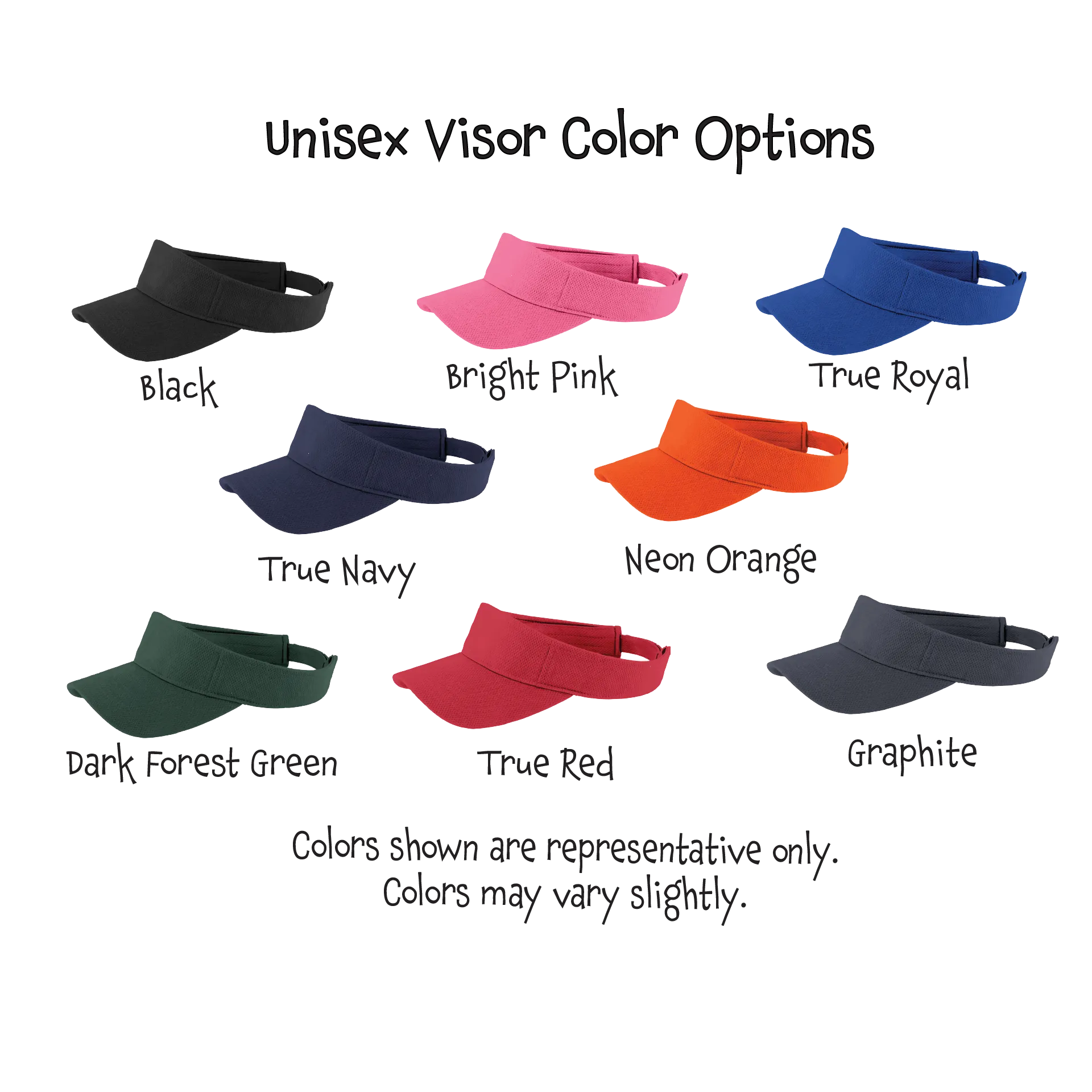 Heber Valley Pickleball Club | Pickleball Visors | Moisture Wicking 100% Polyester