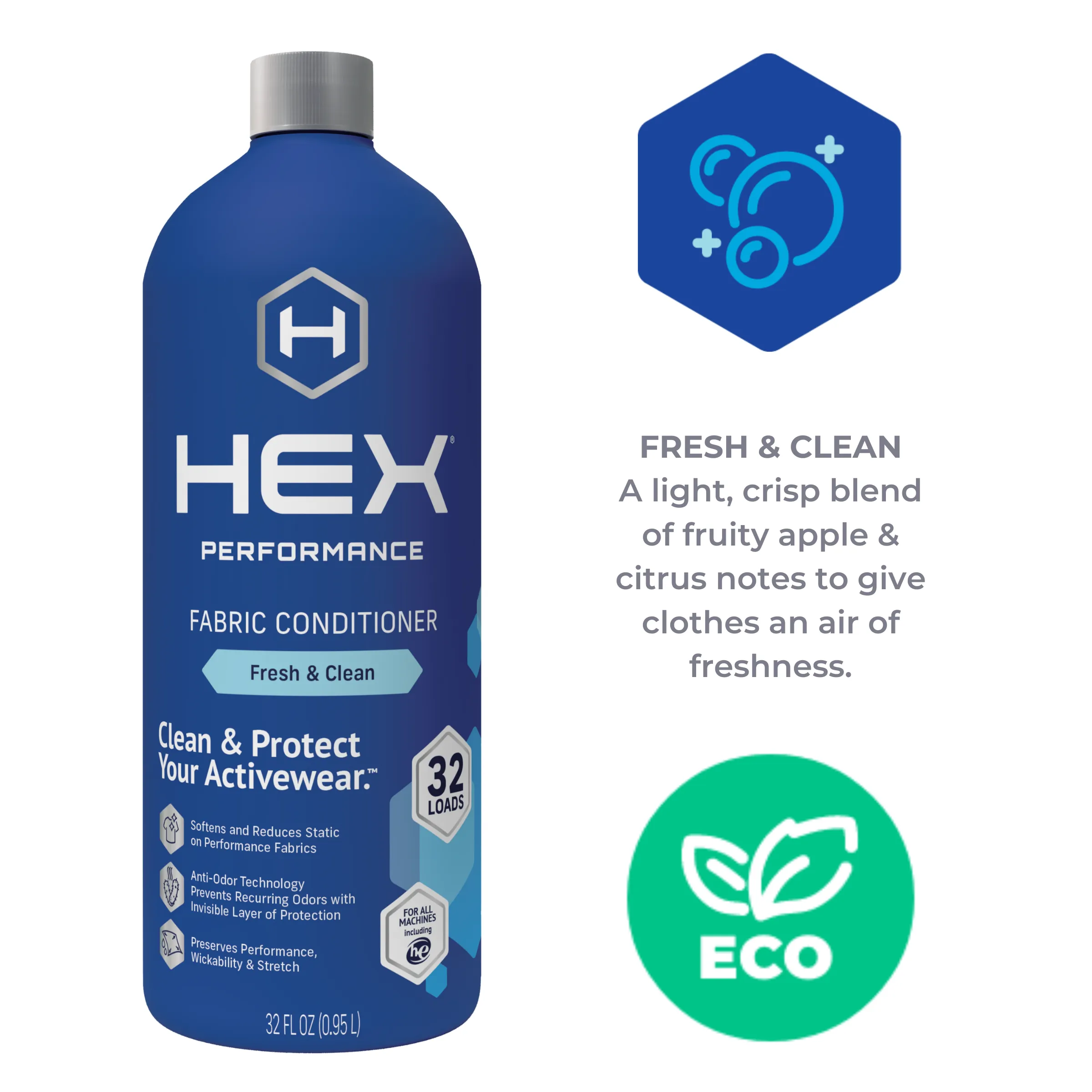 HEX Fabric Conditioner (32 Loads)