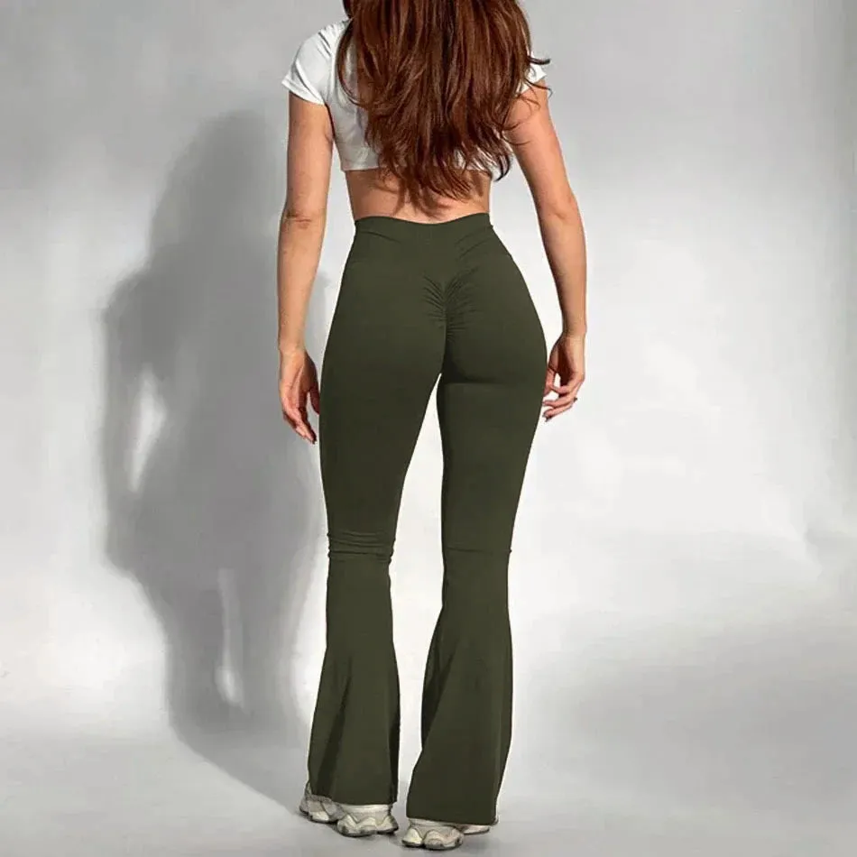 High-Waist Butt-Lifting Flared Leggings for Women | FlareFit