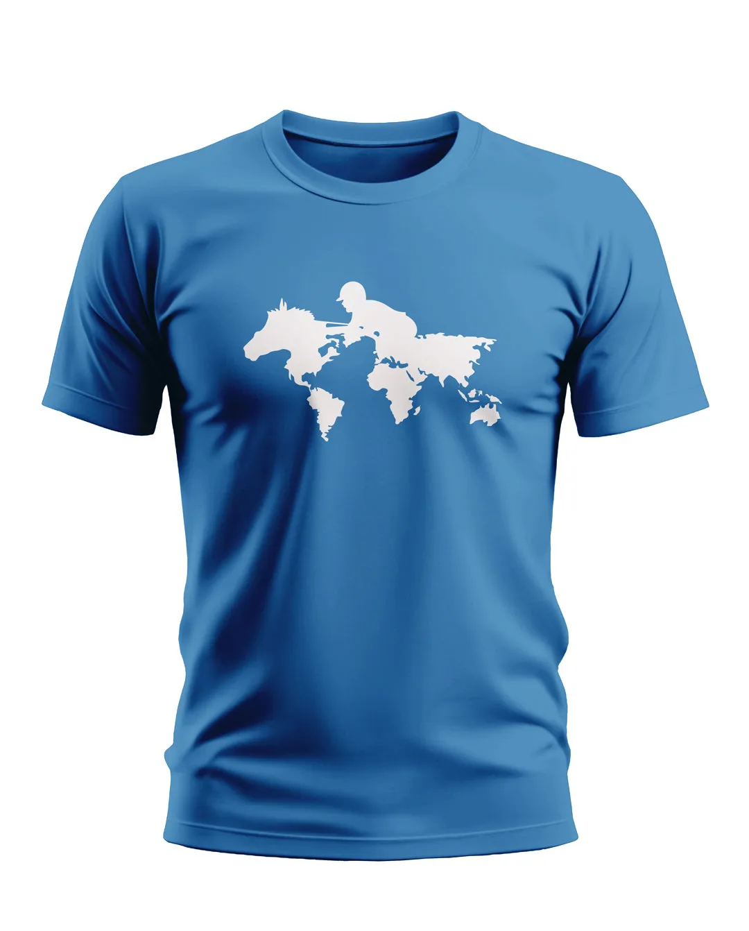 Horse World Map Soft Cotton T-shirt