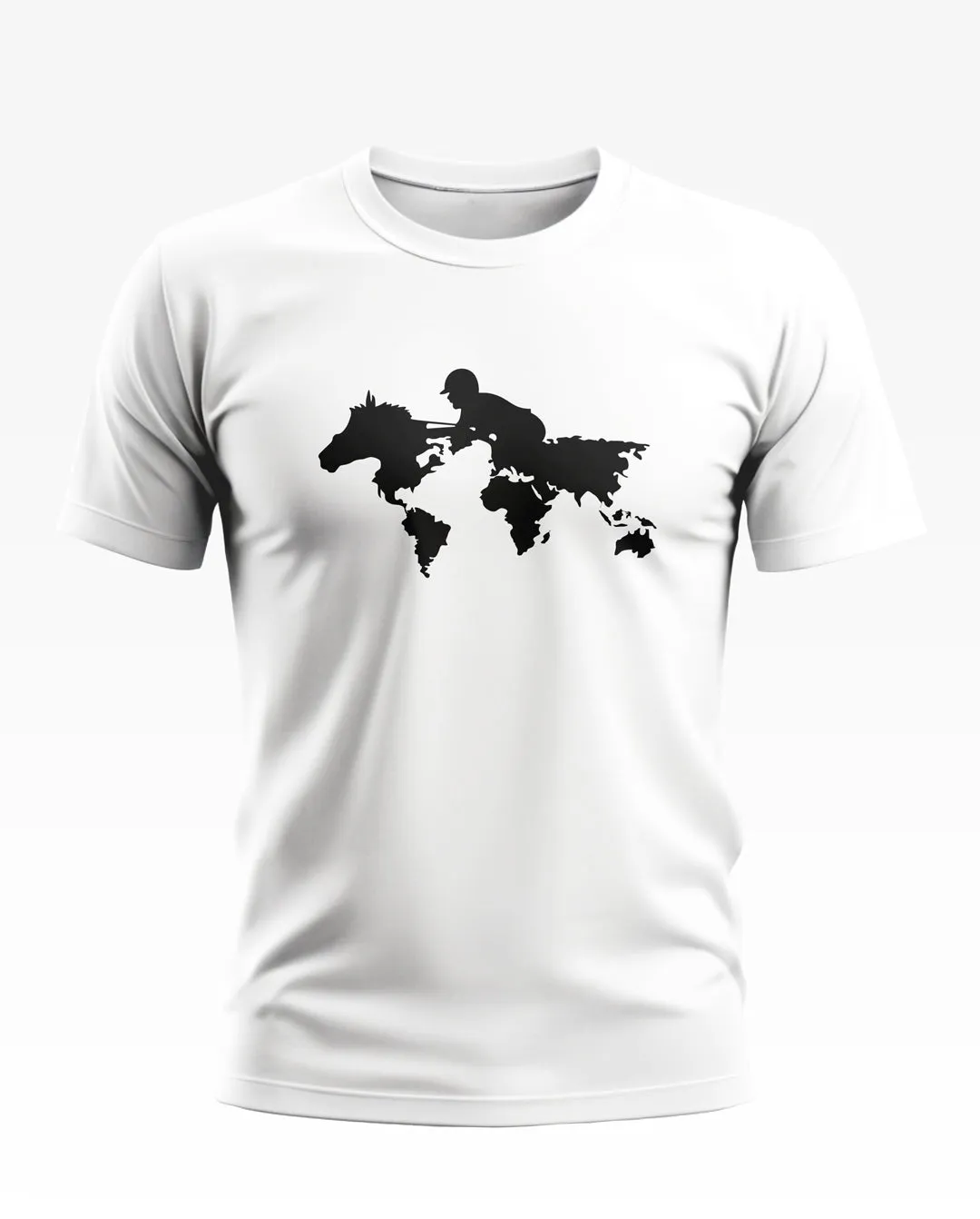 Horse World Map Soft Cotton T-shirt