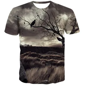 Hunting T shirts Men Jungle Tshirt Printed Deer Shirt Print Shooter Tshirts Casual Camouflage T shirts Funny