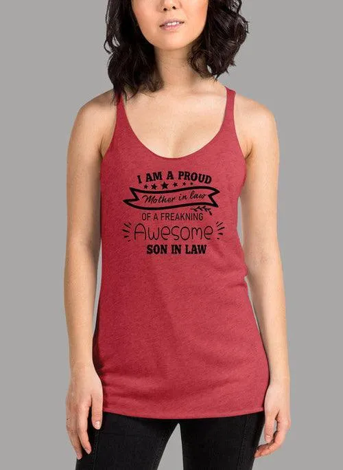 I Am A Proud Mother In Law Black Women's Tank Top