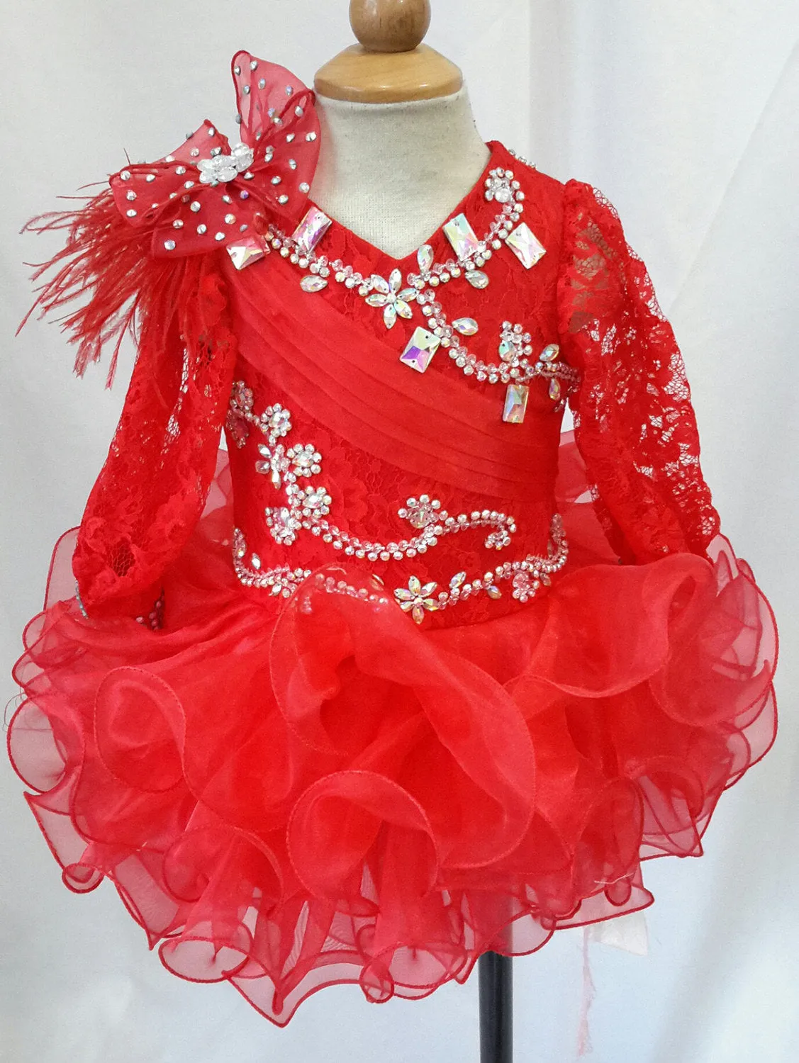 Infant/toddler/baby/children/kids Girl's Pageant Dress for birthday,Christmas,bridal,gift,party, 1~4T G068A