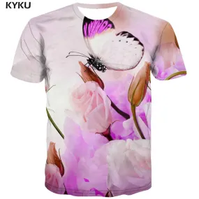 insect tshirt plant tee shirt beautiful men Casual art costume