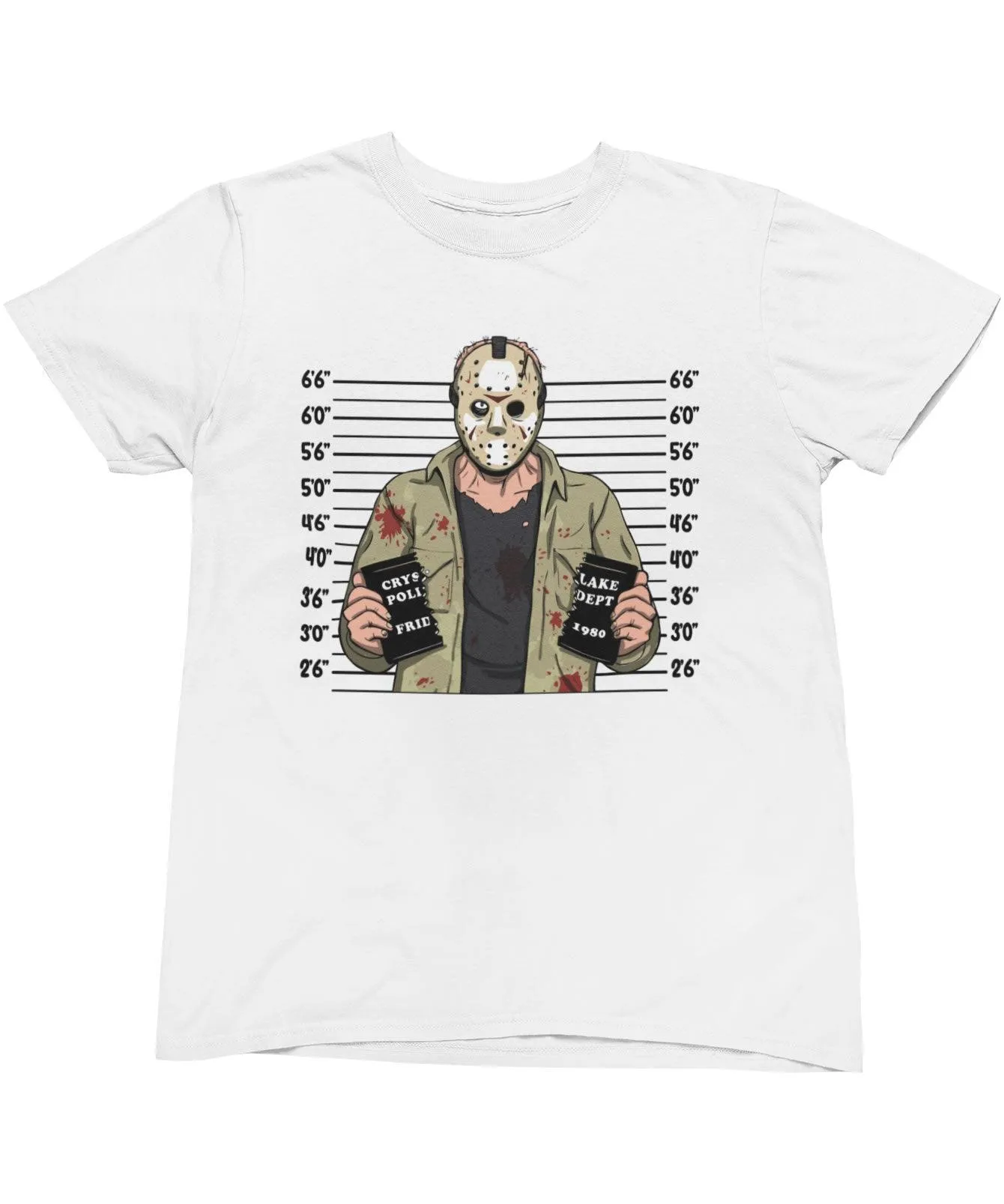 Jason Mugshot Horror Film Tribute T-Shirt