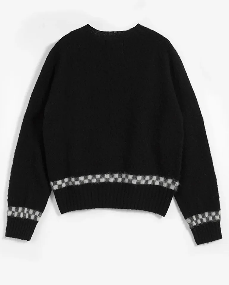 Jets Checker Knit BLACK