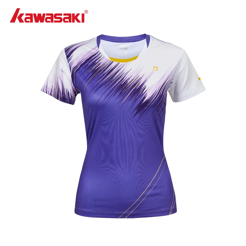 Kawasaki Female badminton T-Shirt K1C02-A2934-1-Purple