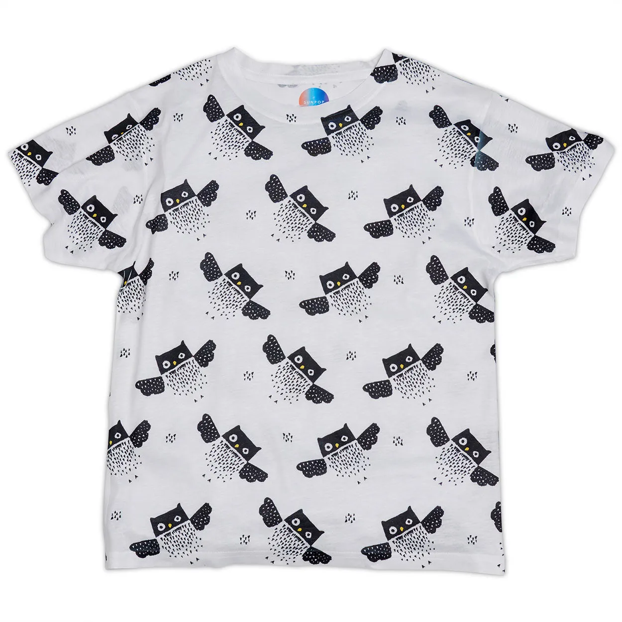 Kids Owls Pattern Graphic T-shirt