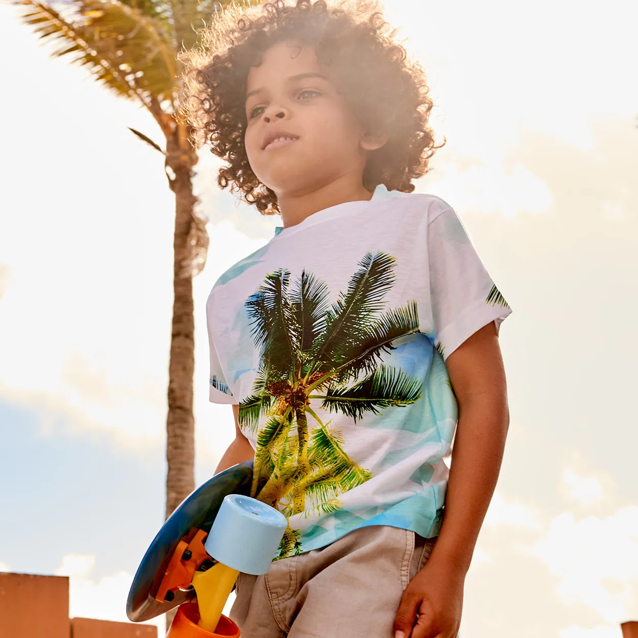 Kids Palm Trees Photo T-shirt