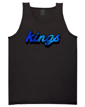 Kings Blue Gradient Logo Tank Top