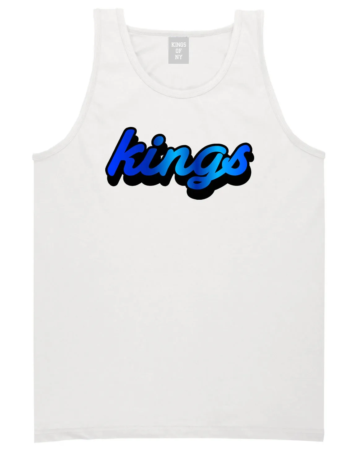 Kings Blue Gradient Logo Tank Top