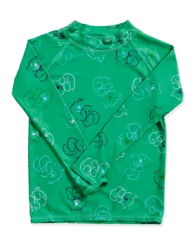 Kip & Co x Ken Done Koala Cuddles Green Rash Vest