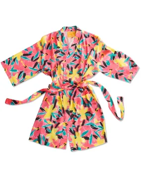 Kip & Co x Ken Done Pinky Dreaming Satin Robe