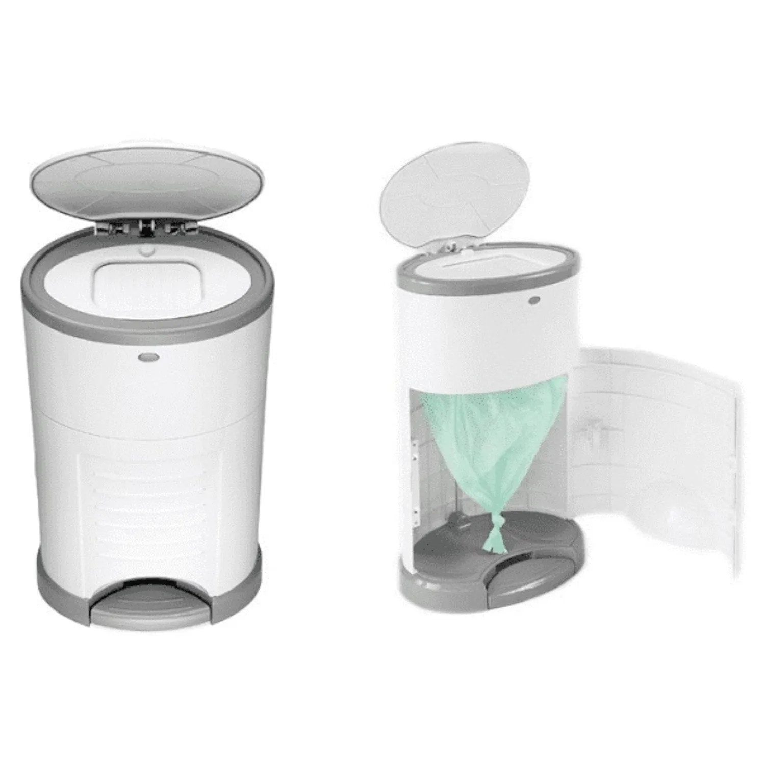 Korbell Nappy Disposal Bin System 16L Capacity Container Korbell 16L and refills   exchangeable foil insert for approx. 240 diapers in a set.