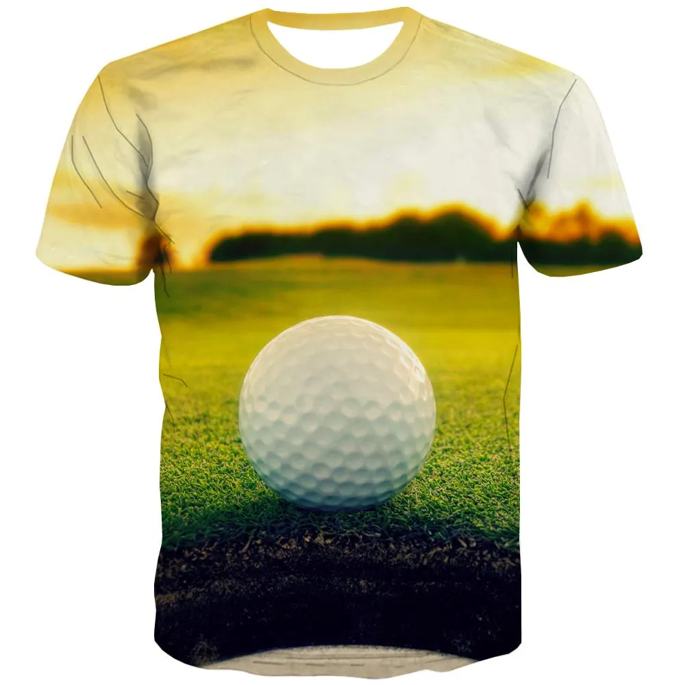 Lawn T shirts Men Golf Tshirt Printed Forest Tshirt Anime Natural T shirts Funny Game Tshirts Casual