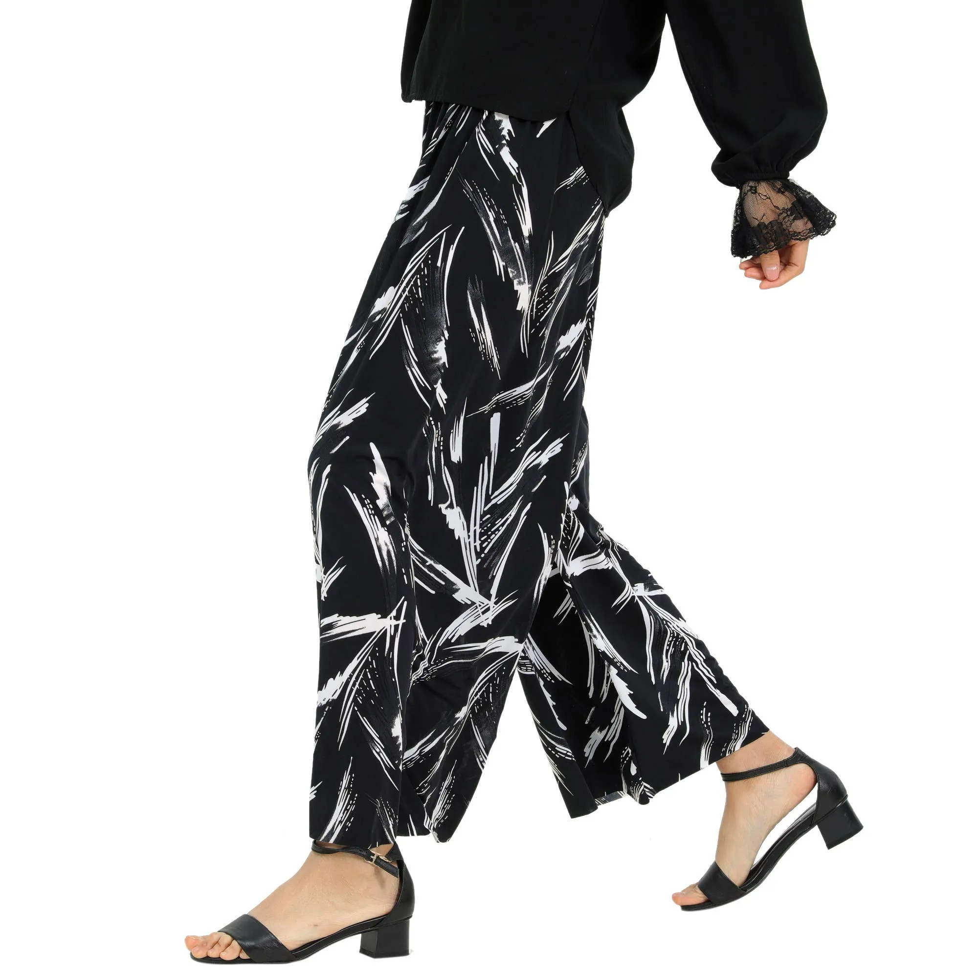 Leaf Palazzo Pants