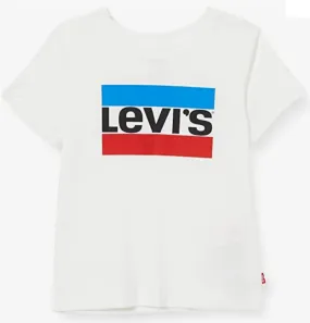 Levi's Kids maglietta da ragazzo LVB Sportwear Logo Tee 9E8568 001 bianco